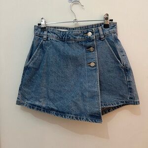 Zara XS Blue Denim Skort